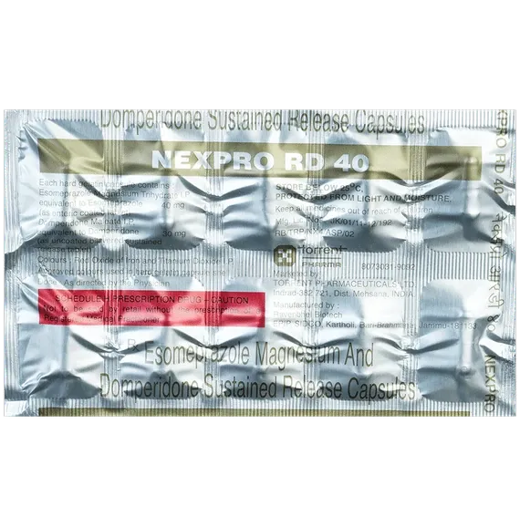 nexpro rd 40mg tablet 10's